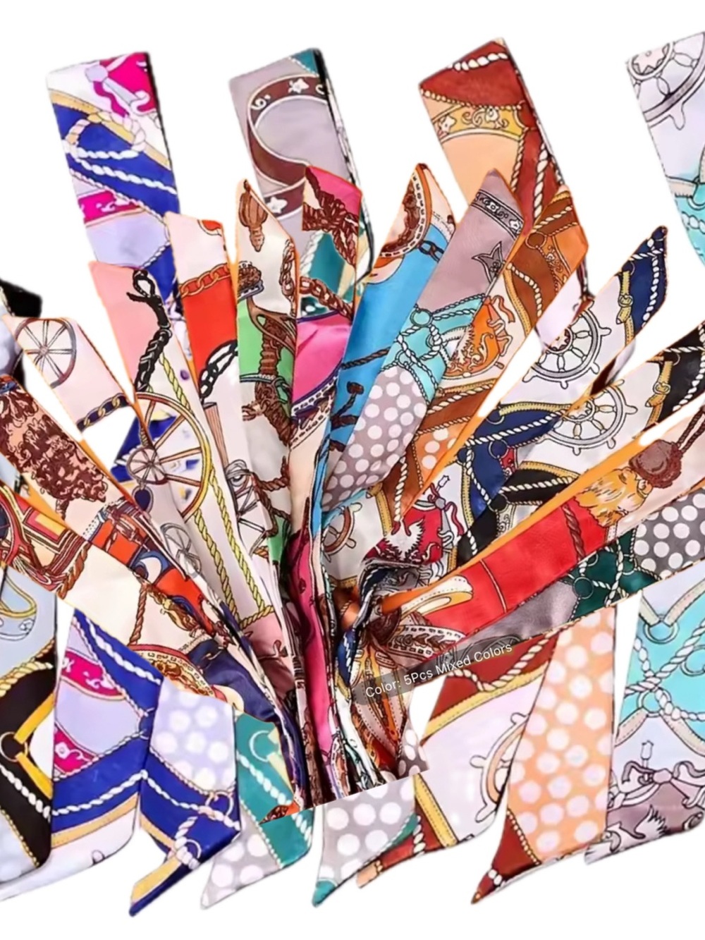 Bundle Deal Of 10 Silky Purse Scarfs